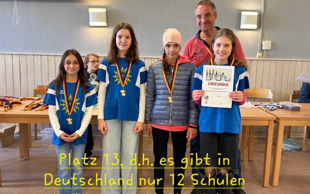 SCHACH – 13. Platz in ganz Deutschland